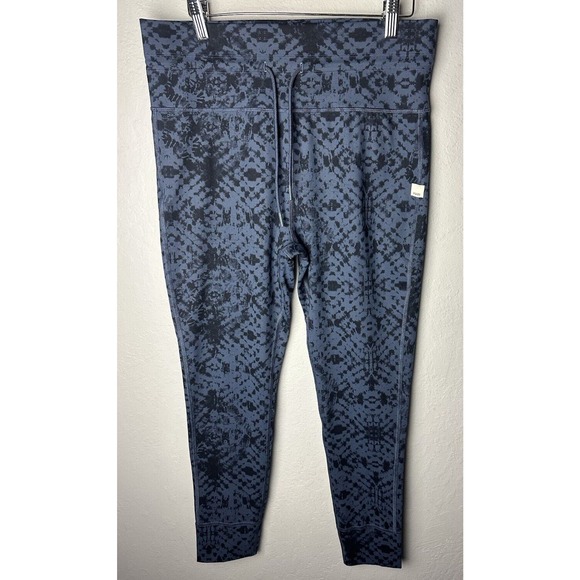 Vuori Pants - Vuori Blue Geometric Leggings Performance Fit